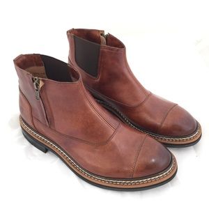 Caterpillar Men's Adner Leather Zip Up Boot 8M